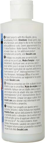 DecoArt DS19-9 American DuraClear Varnishes, 8-Ounce, DuraClear Gloss Varnish in Saudi Arabia