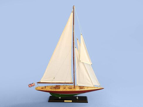 Wooden Endeavor Model Sailboat Decoration 27" in Kuwait