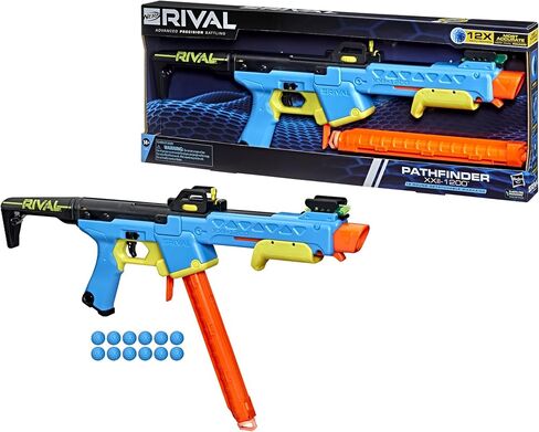 NERF Rival Pathfinder XXII-1200 Blaster, Most Accurate Rival System, Adjustable Sight, 12-Round Magazine, 12 Rival Accu-Rounds in Saudi Arabia