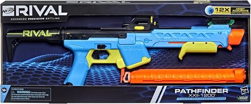 NERF Rival Pathfinder XXII-1200 Blaster, Most Accurate Rival System, Adjustable Sight, 12-Round Magazine, 12 Rival Accu-Rounds in Saudi Arabia