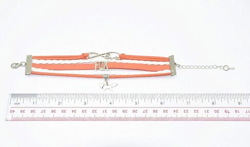 HHHbeauty Fox Bracelet Jewelry - Leather Infinity Love Fox Gifts Fox Jewelry Bracelet Gifts For Women, Girls, Men, Boys, Fox Lover Popular Infinity Love Charm, Fox Lover Gifts in Kuwait