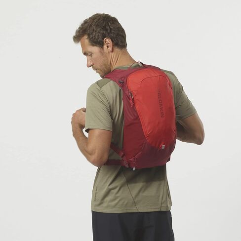 Salomon Trailblazer 10 Pack for Road Running and Trail Running, Aura Orange / Biking Red, in Kuwait