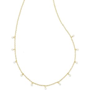 قلادة كيندرا سكوت النسائية ويلا بيرل ستراند من الذهب الأبيض واللؤلؤ مقاس واحد in Kuwait