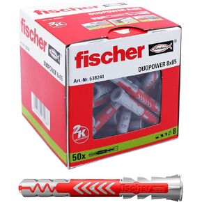 fischer 538241 DUOPOWER Wallplug, Red/Gray in Saudi Arabia
