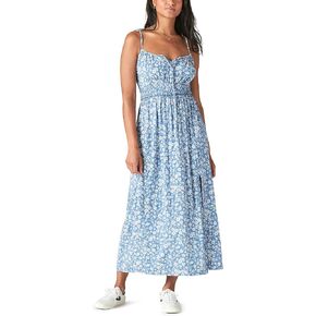 Lucky Brand Women's Printed Smocked Dress in Saudi Arabia