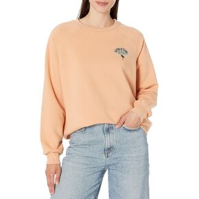 سويت شيرت نسائي من الصوف من Volcom Stone Magic Boyfriend Crew، مقاس X-Large in Kuwait