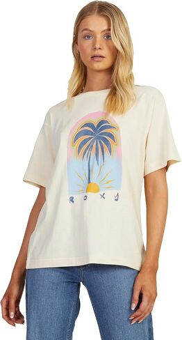 تي شيرت Roxy Women's to The Sun قصير الأكمام in Saudi Arabia