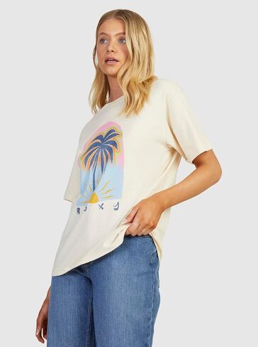 تي شيرت Roxy Women's to The Sun قصير الأكمام in Saudi Arabia
