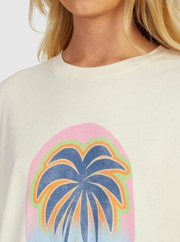 تي شيرت Roxy Women's to The Sun قصير الأكمام in Saudi Arabia