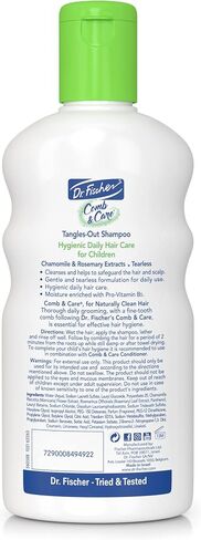 Dr. Fischer Comb & Care Kids Shampoo, Conditioner, Hair Spray Set - Tearless, Tangle-Free Kids Shampoo and Conditioner - Toddler Shampoo and Conditioner, Kids Hair Detangler Spray - Hair Care for Kids in Saudi Arabia