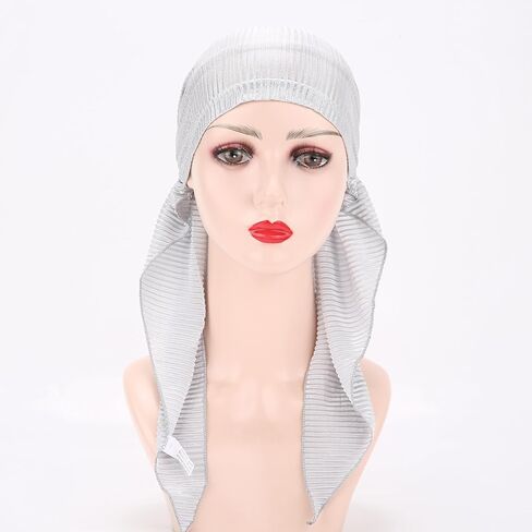 YYAOJHAO Slip-On Pre-Tied Head Scarves Chemo Beanies Cover Caps Bandana Turban Headwraps in Kuwait