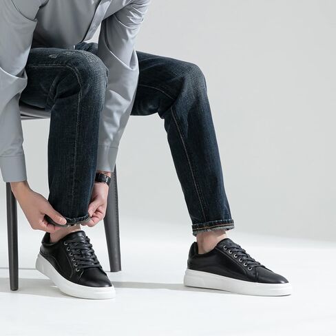 أحذية رياضية رجالية عصرية من Vostey أحذية كاجوال كلاسيكية للرجال أحذية رياضية أنيقة وناعمة للرجال in Kuwait