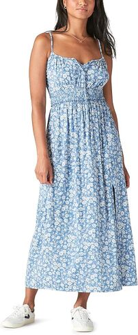 Lucky Brand Women's Printed Smocked Dress in Saudi Arabia