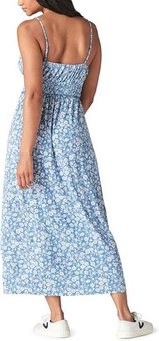 Lucky Brand Women's Printed Smocked Dress in Saudi Arabia