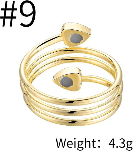 أساور مغناطيسية من BioMag حلقات نحاسية للنساء من التيتانيوم الصلب 4 عناصر سوار مغناطيسي مع أداة إزالة in Kuwait