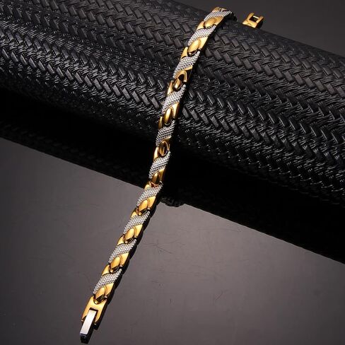 أساور مغناطيسية من BioMag حلقات نحاسية للنساء من التيتانيوم الصلب 4 عناصر سوار مغناطيسي مع أداة إزالة in Kuwait