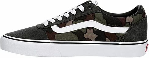 حذاء رياضي Vans للجنسين بتصميم منخفض القطع برباط على شكل بطة - أسود مموه in Saudi Arabia