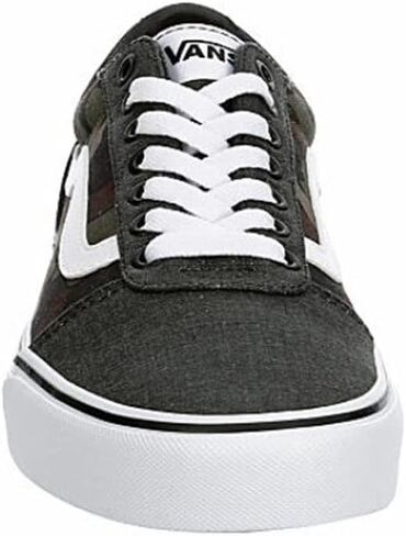 حذاء رياضي Vans للجنسين بتصميم منخفض القطع برباط على شكل بطة - أسود مموه in Saudi Arabia