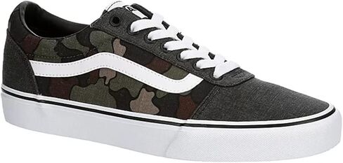 حذاء رياضي Vans للجنسين بتصميم منخفض القطع برباط على شكل بطة - أسود مموه in Saudi Arabia
