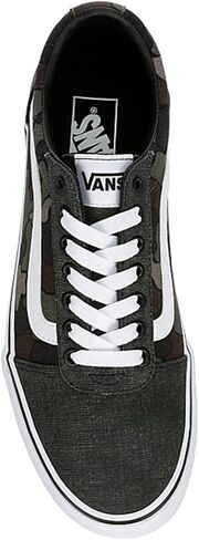 حذاء رياضي Vans للجنسين بتصميم منخفض القطع برباط على شكل بطة - أسود مموه in Saudi Arabia