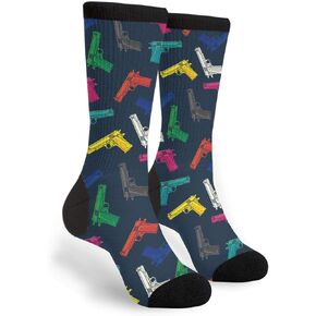 Unisex Novelty Crew Socks Casual Funny Crazy Dress Socks in Kuwait