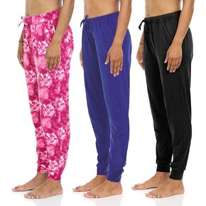 بنطال الركض للنساء من Essential Elements - 3 قطع من سراويل بيجامة سليب لاونج كاجوال للنوم in Kuwait