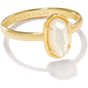 Kendra Scott Womens Grayson Band Ring Gold Ivory Mother Of Pearl in Saudi Arabia