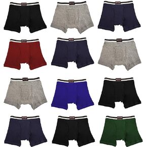 Andrew Scott Basics Boys Big Boys & Toddlers Cotton Knit Underwear Boxer Briefs-Pack of 12 in Kuwait