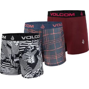 Volcom Mens Boxer Briefs 3 Pack Poly Spandex Performance Boxer Briefs Underwear in Saudi Arabia