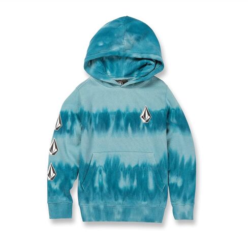 سويت شيرت من الصوف بغطاء رأس من Volcom Iconic Stone (مقاسات الأولاد الكبار والصغار)، أزرق ساحلي، 2T in Saudi Arabia