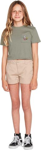 Volcom Girls' Pocket Dial Short Sleeve Tee in Saudi Arabia