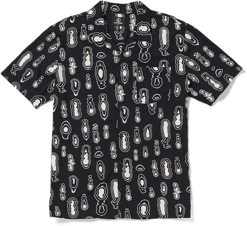 Volcom Men's Shaken Stirred Woven Short Sleeve Button Down Shirt in Saudi Arabia