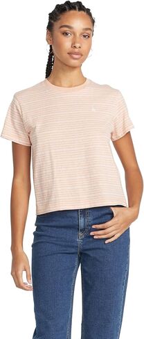 Volcom Women's Halite Stripe Short Sleeve Tee in Saudi Arabia