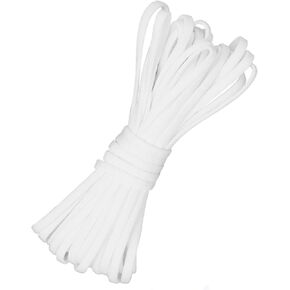 VANELC Elastic Bands for Sewing 1/4 inch 144-Yards Length,Braided Elastic Cord/Elastic Rope/Bungee/White Heavy Stretch Knit Elastic Spool for Sewing Crafts (White, 144 Yards) in Saudi Arabia