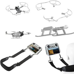 ملحقات دي جيه اي ميني 3 برو (3 في 1)، واقي مروحة ومعدات الهبوط، حزام للرقبة متوافق مع دي جيه اي ميني 3 برو فلاي مور كيت بلس in Kuwait