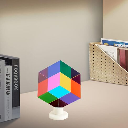 مكعب ألوان ZhuoChiMall CMY، 1.6 بوصة (40 مم) منشور أكريليك CMYcube لتزيين سطح المكتب أو المنزل أو المكتب، ألعاب تعلم العلوم هدايا تعليمية للأطفال in Kuwait
