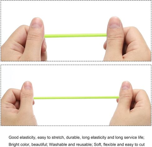 PATIKIL Elastic Cord Heavy Stretch String Rope 2.5mm 109 Yards for Crafting DIY Sewing Hook Straps Camping Tie Down Strap Grey in Saudi Arabia