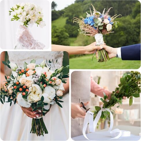 NESCCI Floral Arrangement Kit with Green Floral Tape and Wire,26 Gauge Floral Stem Wire,22 Gauge Floral Wire,Boutonniere Pin for Bouquet Stem Wrap Florist. in Saudi Arabia