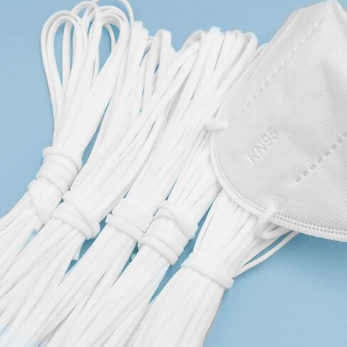 VANELC Elastic Bands for Sewing 1/4 inch 144-Yards Length,Braided Elastic Cord/Elastic Rope/Bungee/White Heavy Stretch Knit Elastic Spool for Sewing Crafts (White, 144 Yards) in Saudi Arabia