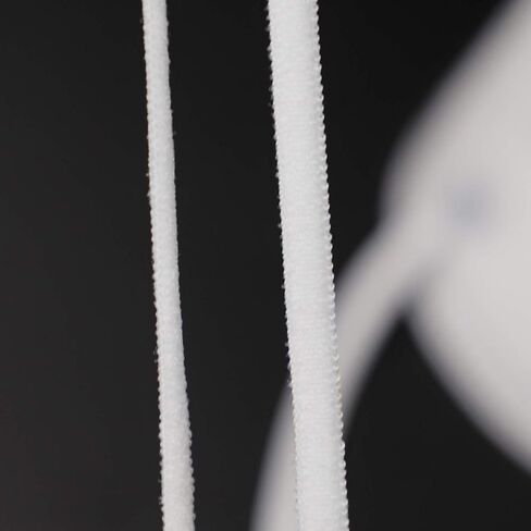 VANELC Elastic Bands for Sewing 1/4 inch 144-Yards Length,Braided Elastic Cord/Elastic Rope/Bungee/White Heavy Stretch Knit Elastic Spool for Sewing Crafts (White, 144 Yards) in Saudi Arabia