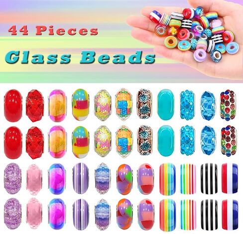 Wakestar 109 Charm Bracelet Making Kit,Jewelry Beads DIY Craft for Girls, Jewelry Christmas Gift Set,Arts and Crafts for Kids Girls Age 6-8-12 in Kuwait