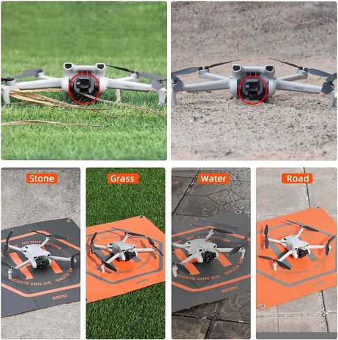 وسادة هبوط بدون طيار من BRDRC لـ DJI Mini 3 Pro، مهبط هليكوبتر عالمي قابل للطي مقاس 25.5 بوصة لـ DJI Mini 4 Pro/Air 3/Air 2S/Mini 2/Mavic 3 Pro/Mavic 3/DJI FPV/DJI Avata/Ruko/Autel ملحق in Saudi Arabia