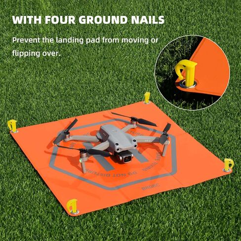وسادة هبوط بدون طيار من BRDRC لـ DJI Mini 3 Pro، مهبط هليكوبتر عالمي قابل للطي مقاس 25.5 بوصة لـ DJI Mini 4 Pro/Air 3/Air 2S/Mini 2/Mavic 3 Pro/Mavic 3/DJI FPV/DJI Avata/Ruko/Autel ملحق in Saudi Arabia