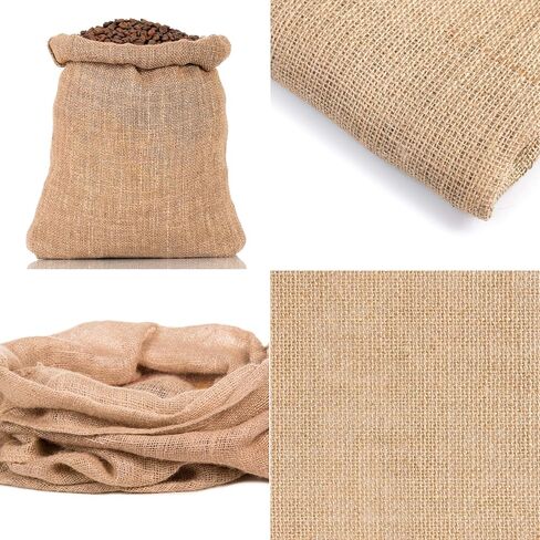 قماش خيش طبيعي BUR40-5 ياردة، قماش خيش جوت للفنون والحرف اليدوية، طول 5 ياردة، عرض 40 انش in Kuwait