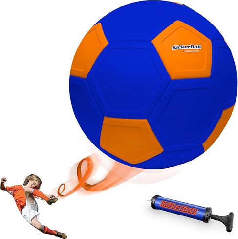 Kickerball - لعبة كرة القدم/كرة القدم المنحنية والمنحرفة - Kick Like The Pros، هدية رائعة للأولاد والبنات - مثالية للمباراة أو اللعبة الخارجية والداخلية in Kuwait