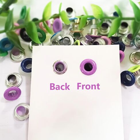 YHNTGB 600Pcs 3/16inch Metal Eyelets Grommets Kit with Tool,4 Colors in Kuwait