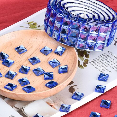 270 قطعة من بيوتيتيير 10 مم بلاط حجر الراين ذاتي اللصق من الزجاج بلون الشمبانيا، ملصقات ماسية متعددة الأوجه لتزيين المنتجات اليدوية، وتزيين الجدران، (لون الشمبانيا) in Kuwait