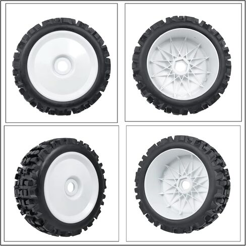 RC Station 1/8 Scale RC Buggy Tires 17mm Hex RC Wheels and Tires PreGlued 17mm Hex 1/8 RC Buggy Tires and Wheels with Foam Inserts, for Arrma Typhon 6S 3S Talion 6S, Team Losi 8IGHT, HPI 4PCS in Saudi Arabia