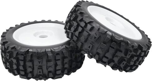 RC Station 1/8 Scale RC Buggy Tires 17mm Hex RC Wheels and Tires PreGlued 17mm Hex 1/8 RC Buggy Tires and Wheels with Foam Inserts, for Arrma Typhon 6S 3S Talion 6S, Team Losi 8IGHT, HPI 4PCS in Saudi Arabia