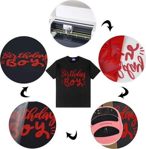 RENLITONG 3D Puff HTV Matte Heat Transfer Vinyl Roll 12" x 10ft Iron on for Heat Press T Shirt for All Cutter Machine Heat Vinyl Design (10 ft, 3D Puff White) in Kuwait